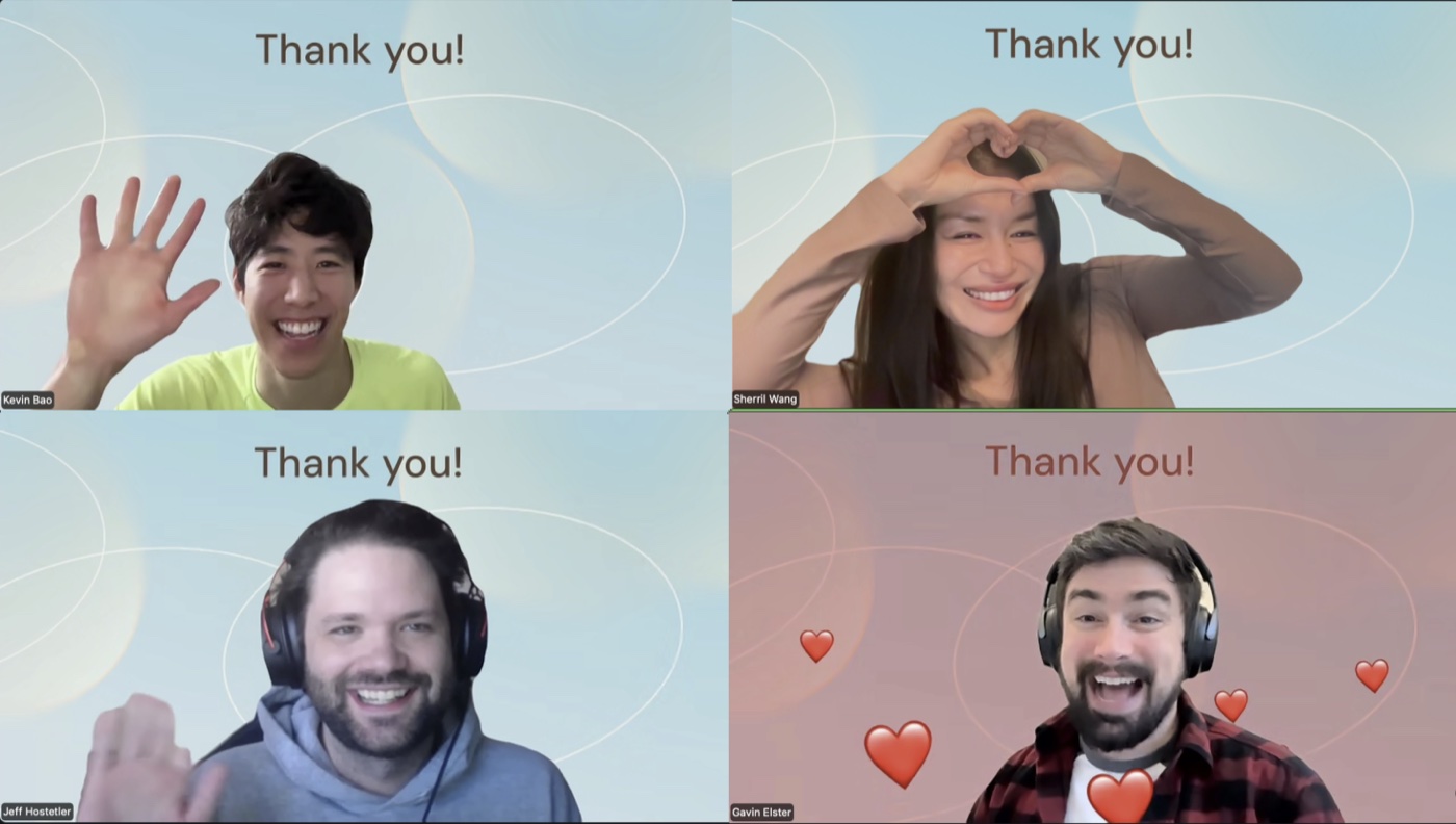 Moonset Health team on a video call
